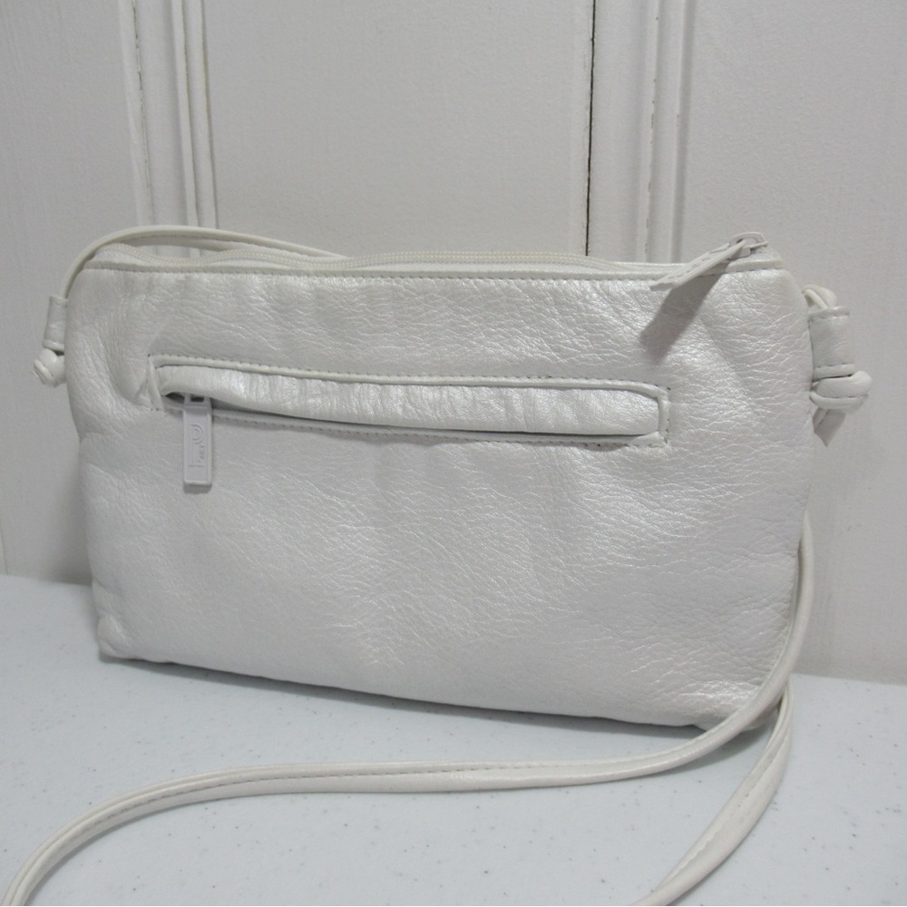 Vintage Bags by Pinky White Leather Purse